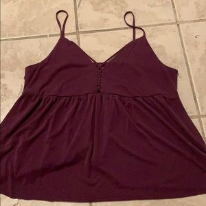 Red/purple AE top